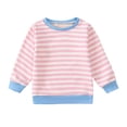 thumbnail image 1 of Gubotare Little Girls Shirts Toddler Girl Shirts Ruffled Long Sleeve Baby Tee Tops, Ribbed Toddler Girl Blouse, Baby Girl Clothes Size 2T 3T (Red,2-3 Years), 1 of 3