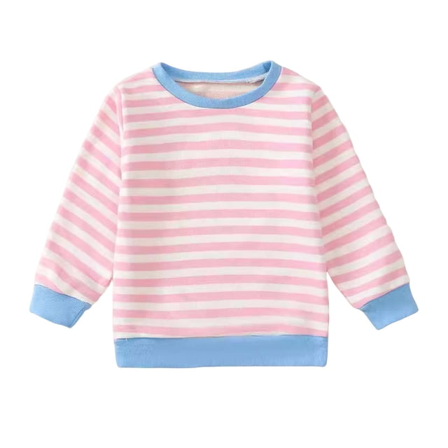 Gubotare Little Girls Shirts Toddler Girl Shirts Ruffled Long Sleeve Baby Tee Tops, Ribbed Toddler Girl Blouse, Baby Girl Clothes Size 2T 3T (Red,2-3 Years)