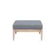 thumbnail image 3 of Linon Morningside Ottomane d'Extérieur en Bois d'Acacia avec Coussin Gris, Naturel, 3 of 9