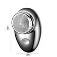 thumbnail image 3 of Fasiaou Nouveau Modèle Mini Rasoir Électrique, Mini Rasoir Électrique Portable, Format de Poche Rasoir Double Tête Lavable, Rasoir Électrique Compact Rechargeable et Étanche pour la Maison, la Voiture, les Voyages (Noir), 3 of 8