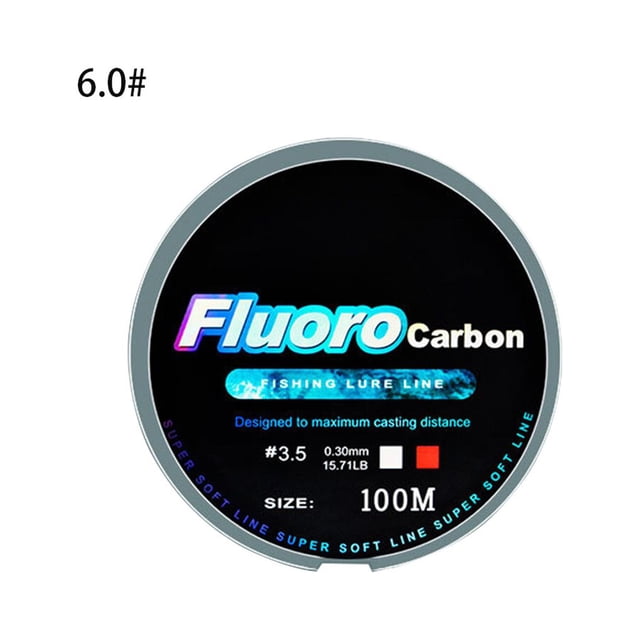 keepw 100M Fluorocarbon Fishing Line 4-34LB Carbon Fiber Leader Line Fishing Wire No.09