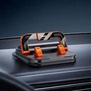 Uscallm Car Phone Holder Dashboard Mount With License Plate Number Sticker Two-in-One Multifunctional Navigation Stand For Car Windshield Dashboard