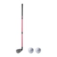 thumbnail image 4 of jinwen Club de Golf Chipper Réglable Confortable Accessoire pour Enfants Débutants Cale de Golf Noir Rouge, 4 of 9