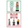 thumbnail image 4 of Blendin 2 Pack 16 Ounce Tall Cup with Black Jar Lid, Fits Original Magic Bullet Blender Juicer 250W MB1001, 4 of 4