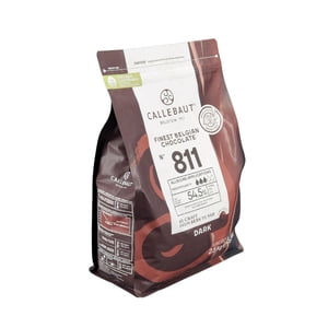Dark Chocolate Callets - 1CT - 2.5 Kg - by Callebaut - Premium Belgian Chocolate for Baking & Pastry (1ct)