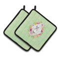 thumbnail image 1 of Carolines Treasures CK4383PTHD 7.5 x 7.5 Po. Porte-Pot Fleurs Vertes Maltaises, 1 of 3