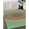 thumbnail image 3 of Ahgly Company Tapis d'Intérieur Lavable à la Machine, Carré, Transitionnel, Brun, Tapis de Zone, 5 Pieds Carré, 3 of 7