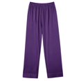 thumbnail image 3 of Posijego Womens Long Sleeve Button down Pajama Set Collared Shirts Casual Pants Plain Loungewear Pjs, 3 of 4