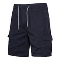 thumbnail image 4 of Diufon Men's Athletic Shorts Drawstring Waisted Outdoor Sport Shorts Spring Summer Hiking Shorts with Pockets, 4 of 6
