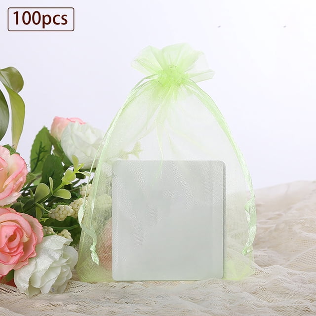 Home Textile Storage Clearance 100 Pack Beautiful Colorful Organza Gift And Favour Bags 9Cm X 12Cm, Home Textile Home Textile Storage