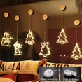 thumbnail image 2 of Christmas Suction Cup Light Window Backdrop Decoration LED String Light For Indoor Home Bedroom Wedding Party New Year, 2 of 13