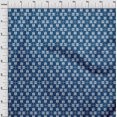 thumbnail image 3 of oneOone Viscose Chiffon Fabric Arrow Sign Kasuri Printed Craft Fabric BTY 42 Inch Wide, 3 of 4