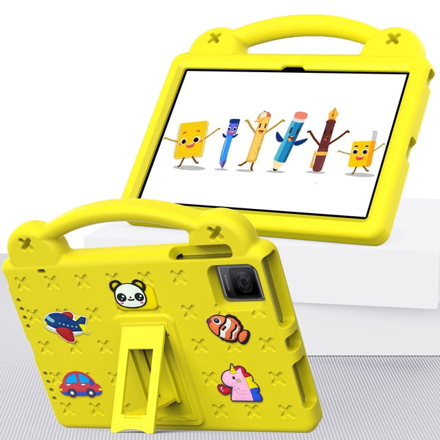 Cute EVA Foam Cover For TCL Tab 10 2nd Gen 2 2023 8496G Case Kids Portable 10.36" Tablet PC Shockproof Protector Shell Funda Yellow Tab 10 Gen 2 8496G
