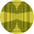thumbnail image 1 of Ahgly Company Tapis d'Intérieur Ronds Transitionnels Vert Olive Lavables à la Machine, 8 Pieds Rond, 1 of 7