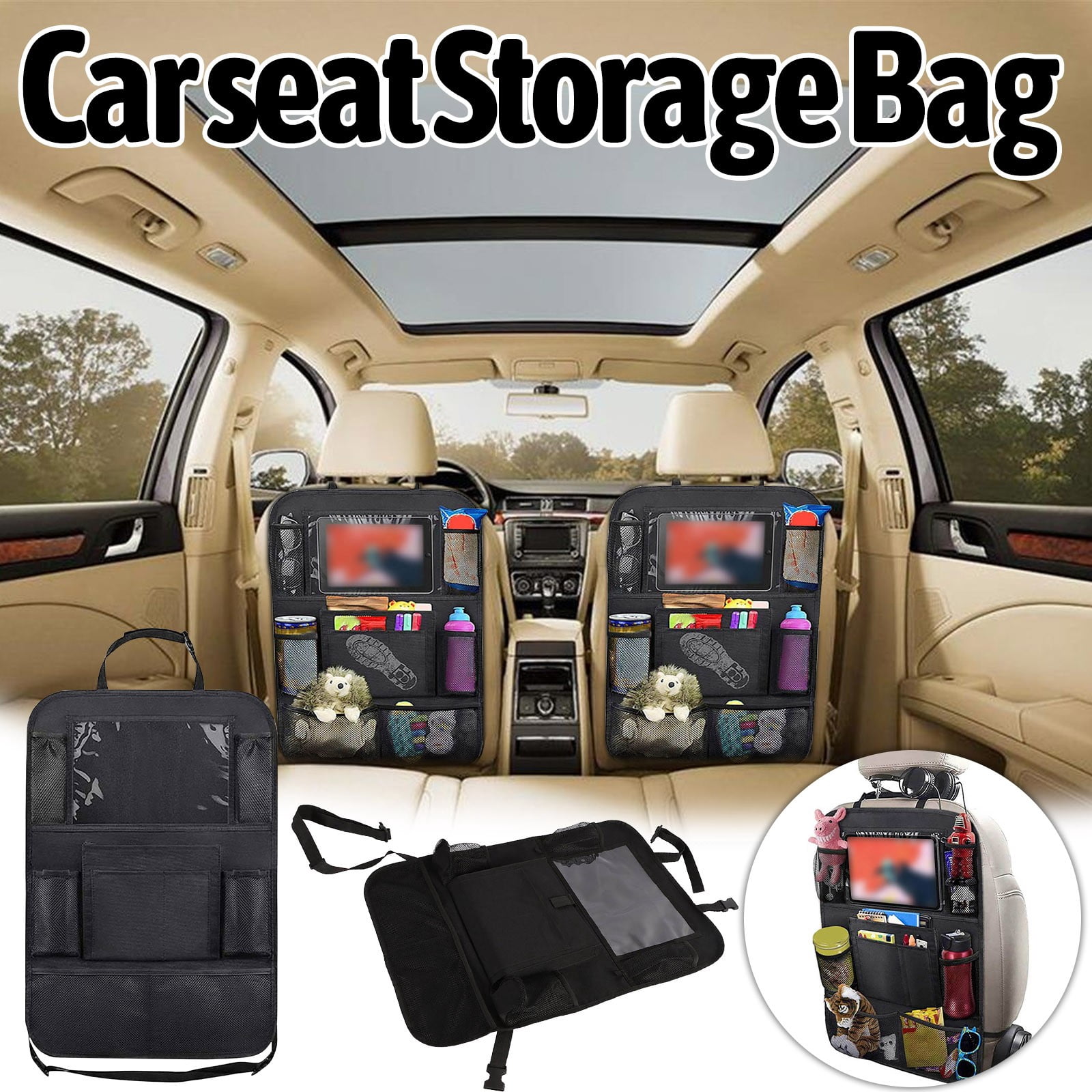 Rbaofujie Backseat Car Organizer Kick Mats Car Back Seat Protector With Tablet Storage Homes for Sale