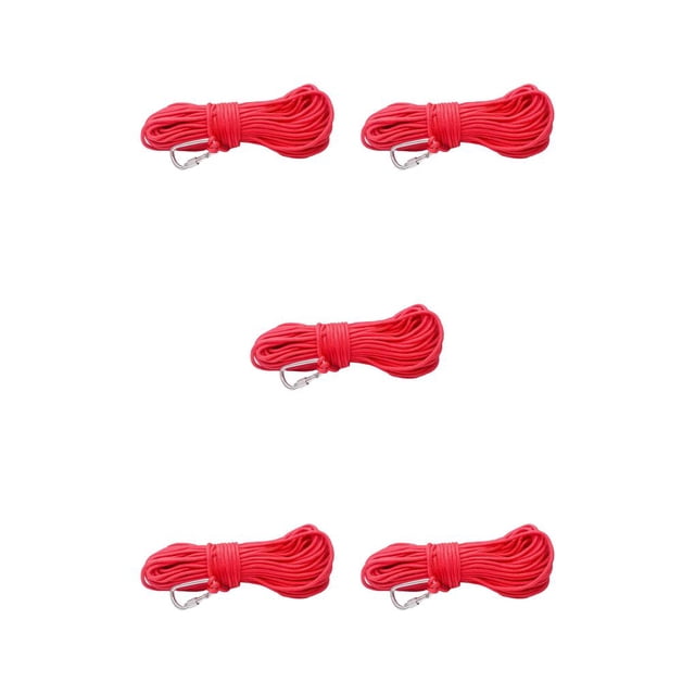 yingyy 4mm Diameter Fishing Braided Line Rope Safety Lock Anti-skid Underwater 4mmx20m 5Set
