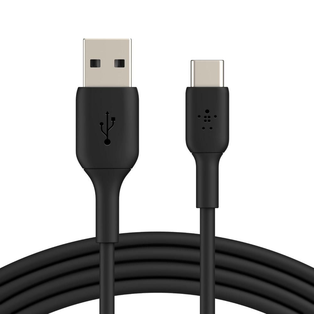 Belkin BoostCharge USB-A to USB-C Cable - (9.8ft/3M) USB-IF Certified USB Type-C Cable, Compatible with Samsung Galaxy S23, S23+, Note20, Pixel 6, Pixel 7, iPad Pro, Nintendo Switch & More Black