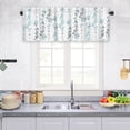 thumbnail image 4 of Birdeem Valances for Windows, Bathroom Curtains Window, Short Floral Small Window Valance Curtains for Bathroom Kitchen Cafes Thermal Insulating Tier Curtains 52X18Inch Colorful Flowers Leaves Plants, 4 of 6