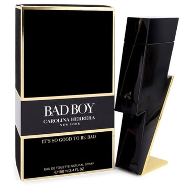 Carolina Herrera Bad Boy Eau de Toilette Cologne for Men, 3.4 oz Spray – Woody Spicy Fragrance with Bergamot, Pepper & Cocoa Notes