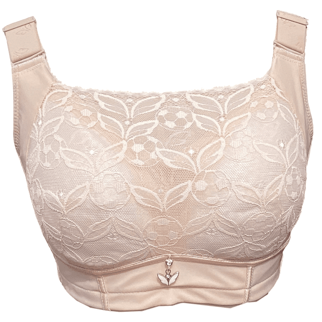 BIMEI Women's Mastectomy Pockets Wireless Post-Surgery Plus Size Full Coverage Everyday Bra 2436,Beige,38B