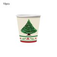 thumbnail image 2 of Vaidha Christmas Party Supplies Set | 10 Red Paper Plates 7 & 9 Inch | 10 Paper Cups | 20 Paper Towels | Disposable Holiday Tableware for Gatherings & Events, 2 of 6
