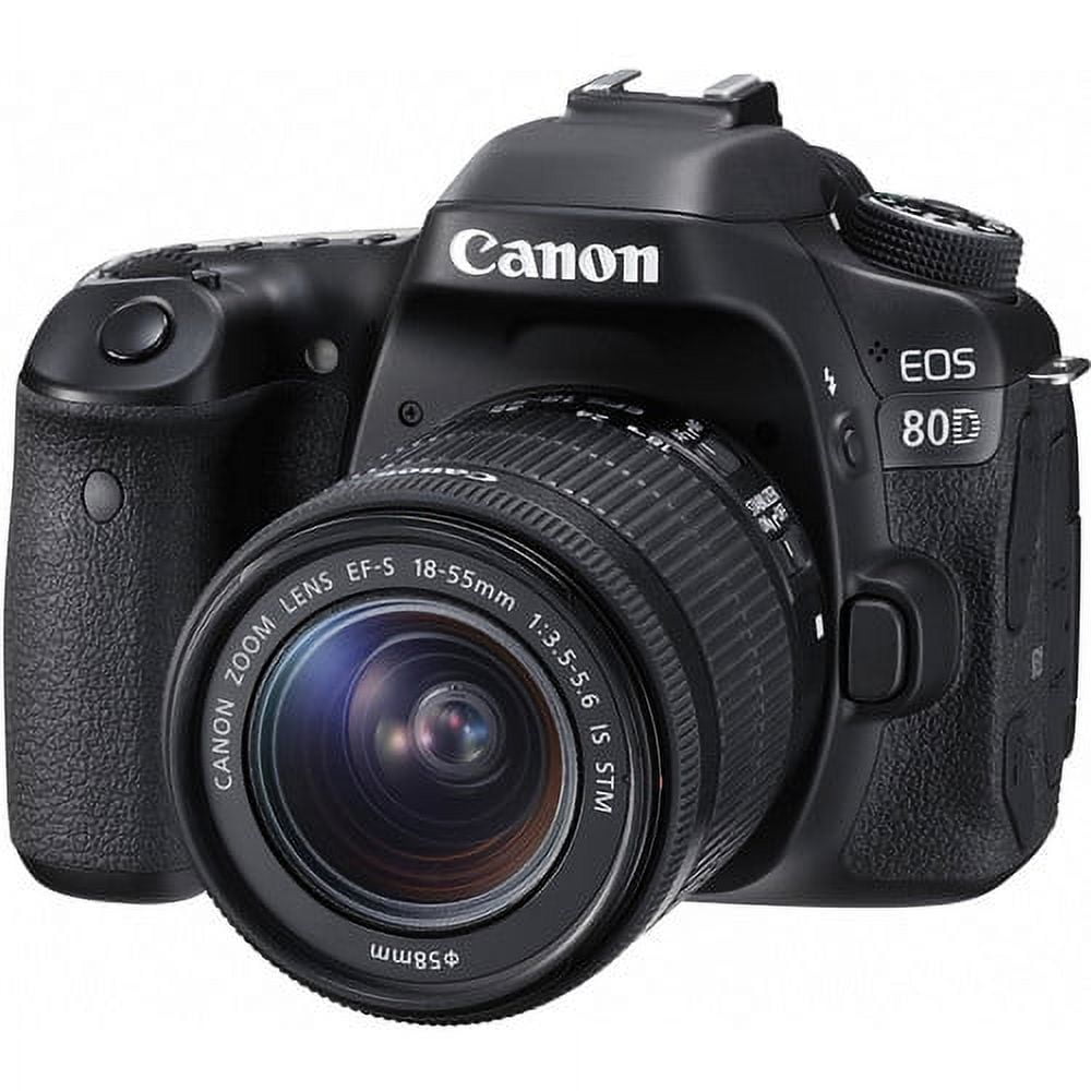 デジタル一眼 Canon EOS 80D+ZOOM EF-S 18-55mm 1:4-5.6 Canon EOS 80D DSLR Camera with 18-55mm Lens - Walmart.ca