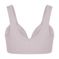 thumbnail image 2 of AherBiu Plus Size Bras for Women No Underwire Padded Front Closure Bras Solid Color Full Coverage Comfort Soft Bralette, 2 of 7