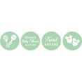 thumbnail image 2 of Darling Souvenir Candy Chocolate Labels Twins Sisters Custom Stickers 190 Pcs-Mint, 2 of 2