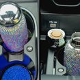 thumbnail image 1 of Becaristey Lot de 2 Porte-Gobelets en Plastique pour Automobile Tapis Portable Circulaire Imperméable Réutilisable Lavable avec Strass Coloré 1Ensemble, 1 of 6