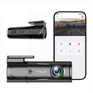 Danhjin Dash Cam Dash Cam Wifi 2K 1440P Caméra de voiture avant pour voitures Mini Dashcams avec App Hd nuit Vision24H Mode de stationnementLoop pour capteur G RecordingWdr170 Angle large
