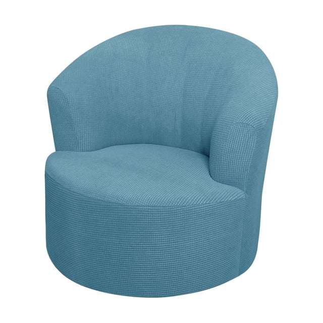 Cxui Housse Extensible pour Fauteuil pour Fauteuil Tonneau Pivotant, Housse Élastique pour Fauteuil Inclinable Moderne, Housse de Canapé pour Fauteuil Club, Lavable à la Machine (1 Pcs) Bleu Ciel