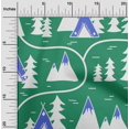 thumbnail image 2 of oneOone Polyester Lycra Green Fabric Mountain Pattern Fabric For Sewing Printed Craft Fabric By The Yard 56 Inch Wide, 2 of 5