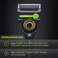 thumbnail image 4 of GilletteLabs with Exfoliating Bar by Gillette Razor for Men, Gold Edition - 1 Handle, 2 Razor Blade Refills, Includes Premium Magnetic Stand, 4 of 9