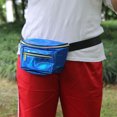 thumbnail image 2 of Women Workout Pouch Reflective Faux Leather Fanny Pack Cross Body Bag for Ladies, 2 of 8