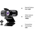 thumbnail image 5 of Webcam with Microphone for Desktop, 1080P HD USB Computer Cameras with Privacy Cover&Webcam Tripod, Streaming Webcam with Flexible Wide Angle Webcam, 5 of 5