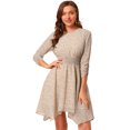 thumbnail image 1 of INSPIRE CHIC Robe Fleurie pour Femme Manches Froncées Robes Smockées, 1 of 6