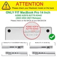 thumbnail image 2 of Tianle Étui Compatible avec MacBook Pro 14 Pouces A2992 A2918 A2779 A2442 (Version 2023 2022 2021) - Étui Rigide à Clipser Compatible avec MacBook Pro 14 Pouces Puce M3/M2/M1 Pro/Max avec Touch ID, 2 of 8