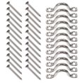 thumbnail image 1 of 1 Set Kayak Handle Stainless Steel Handles Kayak Replacement Handles Yacht Handles with Screws, 1 of 5