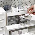 thumbnail image 4 of Chmadoxn Desk Organizer With 4 Drawer, Multi-Functional Pencil For Desk,Desk Organizers And Accessories With 4 Compartments Drawer For Office With Study Supplies stationery organizer, 4 of 7