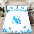 thumbnail image 2 of Erosebridal Letter Bed Sheets Set Queen Size For Teens,Rose Flower Bedding Queen Size,Butterfly Room Decorative,Ultra Soft,4 Pieces, 2 of 7