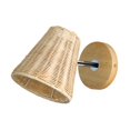 thumbnail image 3 of Rattan Wall Sconce Handmade Lighting Rustic Wall Sconces for Cafe Hotel Barn, 3 of 8