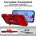 thumbnail image 2 of TYJKeJi Fashion Case Kickstand Drop Resistant Shockproof Case For iPhone 17 Pro Max, 2 of 9