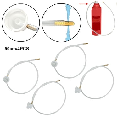 Bgsha 4pcs Fluid Film Nozzle Extension Hose for Aerosol Cans Spray 50cm