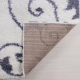 thumbnail image 4 of Ladole Rugs Shaggy Rabat Abstract Pattern Sustainable Spirals Style Indoor Area Rug Carpet in White Dark Gray 6'5" x 9'5", 4 of 4