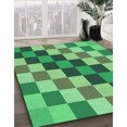 thumbnail image 3 of Ahgly Company Tapis d'Intérieur Lavable en Machine Carré Vert, 8 Pieds Carré, 3 of 7