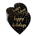 thumbnail image 1 of Inkdotpot Gold Foil Paper Hang Tags Happy Holiday Favor Tags 100 Pieces, 1 of 6