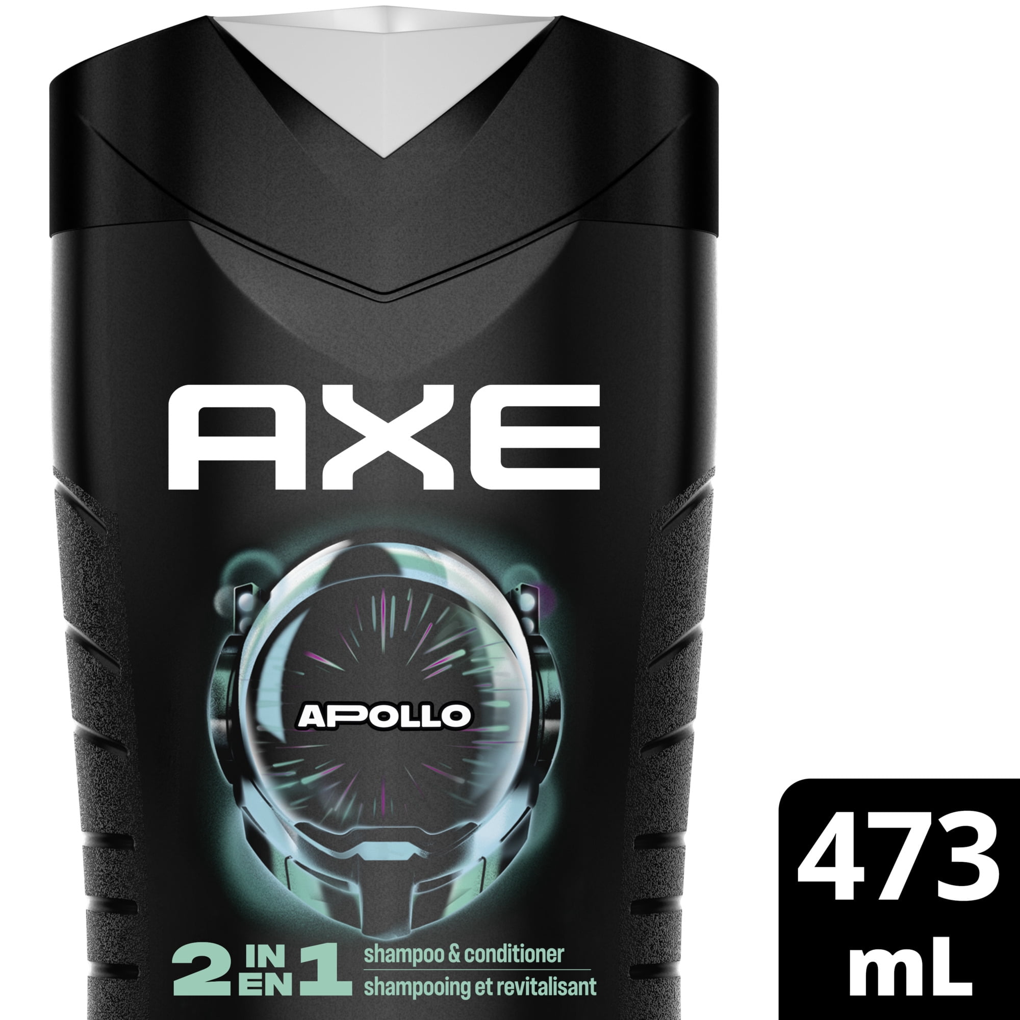 AXE Shampooing et Revitalisant 2-en-1 Apollo Parfum de Sauge et Bois de Cèdre, 473 ml