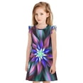 thumbnail image 1 of Vsdgher Nuisettes Colorées Abstraites pour Filles, Tout-Petits, Manches Courtes Volantées, Chemise de Nuit, Robe de Nuit, Tenue de Sommeil, Pyjamas pour Fête Pyjama - Moyen, 1 of 6