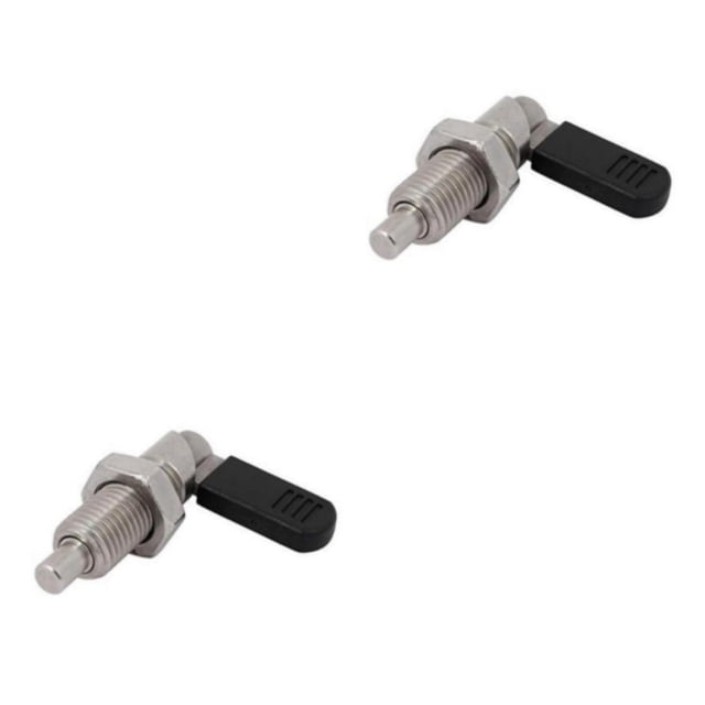Transemion Plongeurs d'Indexage en Acier Inoxydable L Verrous de Verrouillage Filetage Fin Argent M16-6 2Ensemble