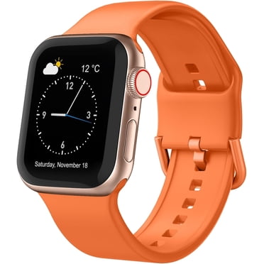 KOMI Sport Band for Apple Watch Bands 49mm 45mm 44mm 42mm 41mm 40mm 38mm, Soft Silicone Wristband Replacement Strap with Classic Clasp for iWatch Series 9 Ultra SE 8 7 6 5 4 3 2 1 for Women Men